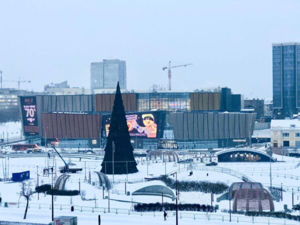 В Перми началась подготовка к возведению главного ледового городка на эспланаде