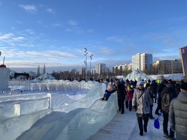 В новогодние праздники в главном ледовом городке Перми побывало более 150 тысяч гостей